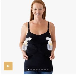 Kindred Bravely pumping nursing tank, black M